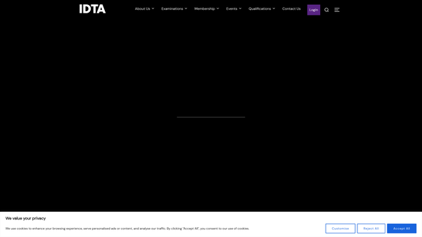 Screenshot of the The International Dance Teachers' Association Limited Benevolent Fund website