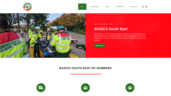 Screenshot of the Simcas website