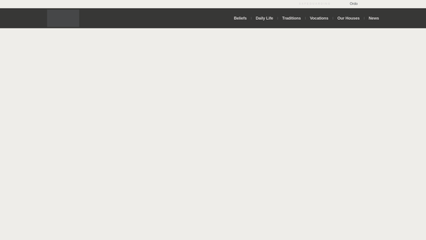 Screenshot of the The English Benedictine Congregation Trust website