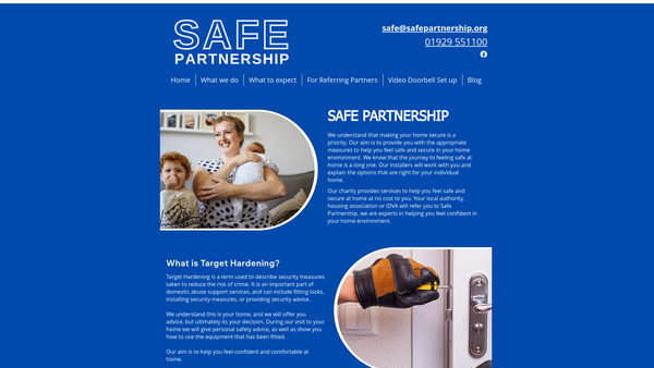 Screenshot of the Safe Partnership Limited website