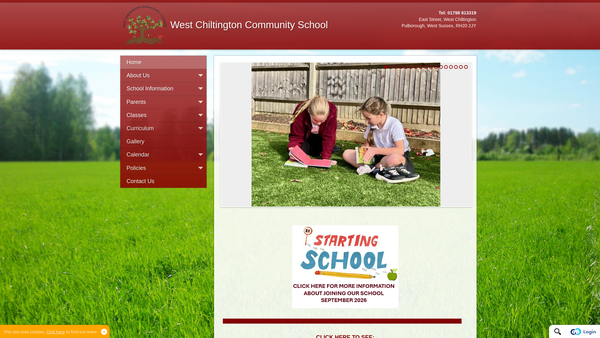 Screenshot of the West Chiltington Friends Of The School Association website