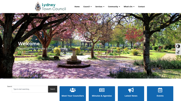 Screenshot of the The Bathurst Park And Recreation Ground website
