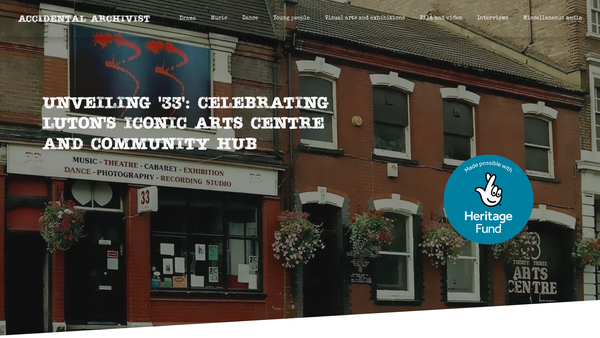 Screenshot of the Luton Community Arts Trust Limited website