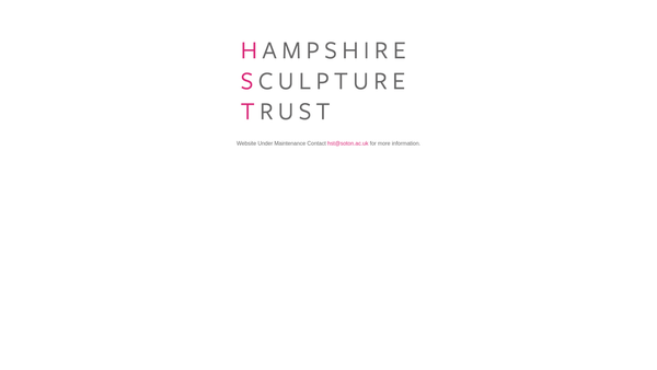 Screenshot of the Hampshire Sculpture Trust website