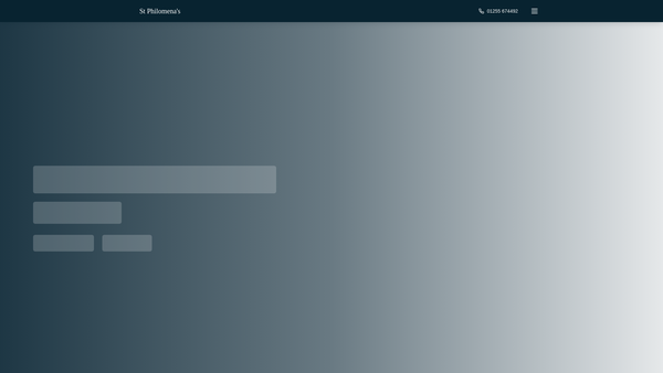 Screenshot of the St Philomena's School Limited website
