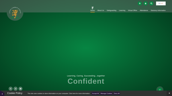 Screenshot of the Little Common County Primary School Parent-Teachers Association website