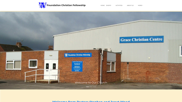 Screenshot of the Foundation Christian Fellowship Warminster website