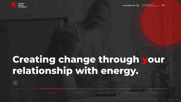 Screenshot of the The National Energy Foundation website