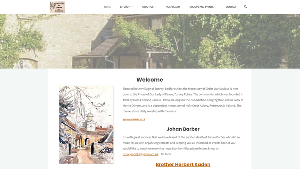 Screenshot of the Monastery Of Christ Our Saviour website