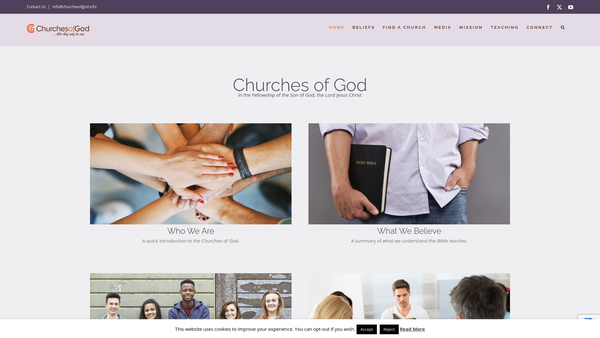 Screenshot of the The Central Gifts Committee Of The Churches Of God website