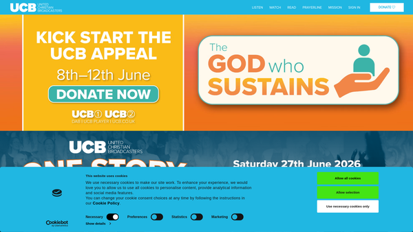 Screenshot of the United Christian Broadcasters Limited website