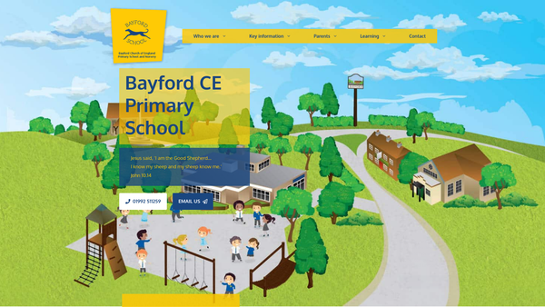 Screenshot of the Friends Of Bayford School Association website