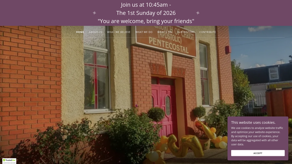 Screenshot of the Zion Church Of Christ (Apostolic) website