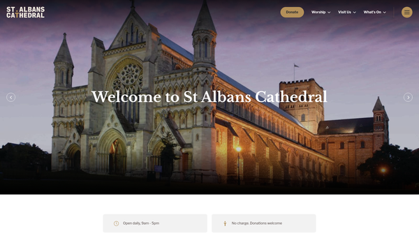 Screenshot of the The St Albans Cathedral Education Trust website