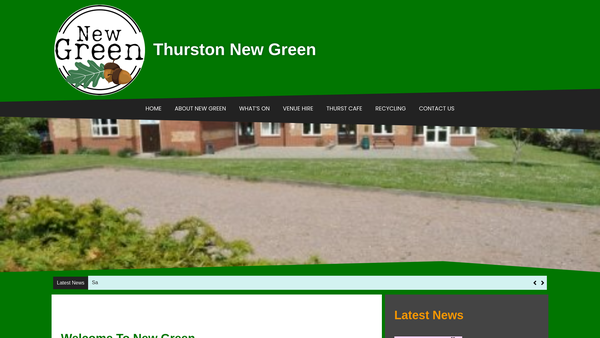 Screenshot of the New Green Community Trust website