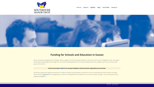 Screenshot of the Southover Manor General Educational Trust Limited website