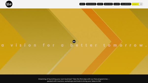 Screenshot of the Business Launchpad website