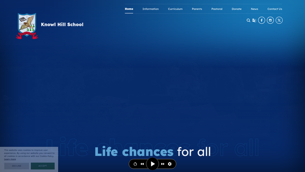 Screenshot of the The Knowl Hill Foundation website