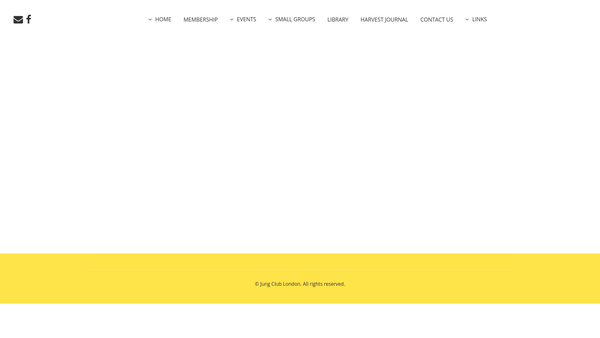 Screenshot of the C G Jung Club London website