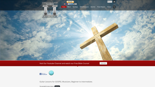 Screenshot of the UK Apostolic Church Of God 7th Day website