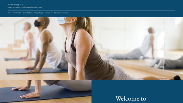 Screenshot of the Wilden Village Hall Trust website