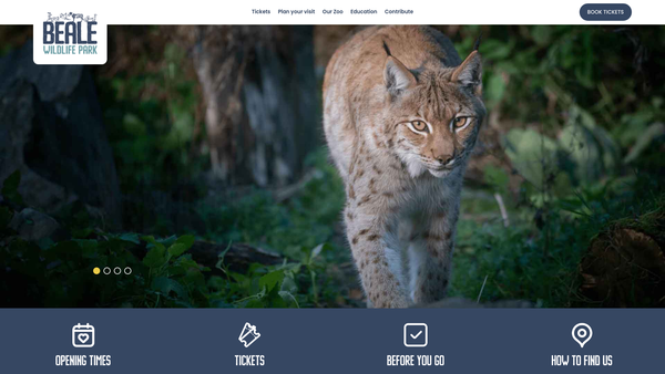 Screenshot of the The Child Beale Trust website