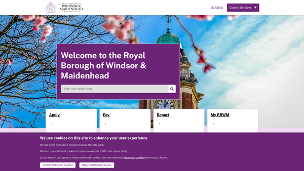 Screenshot of the Kidwells Park website