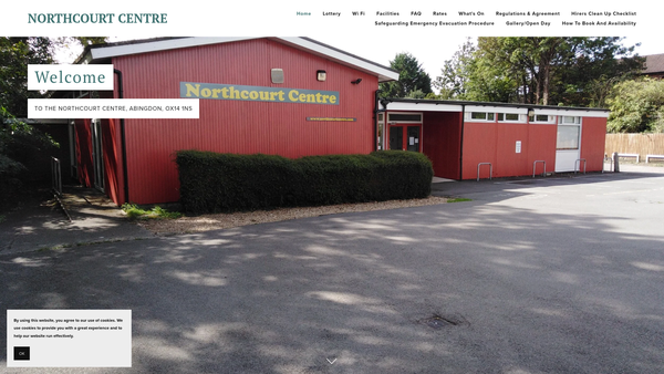 Screenshot of the Northcourt Centre website