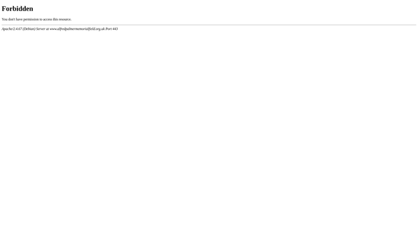 Screenshot of the The Alfred Palmer Memorial Field website