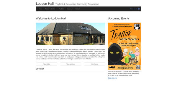 Screenshot of the Twyford And Ruscombe Community Association (The Penn Foundation) website