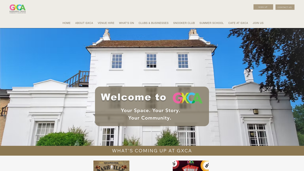 Screenshot of the Gerrards Cross Community Association website