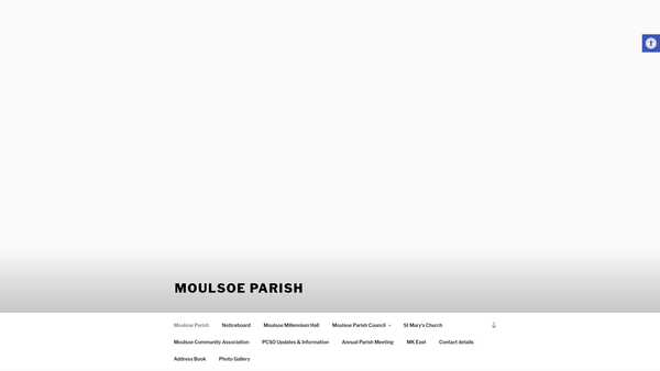 Screenshot of the Moulsoe Community Association website