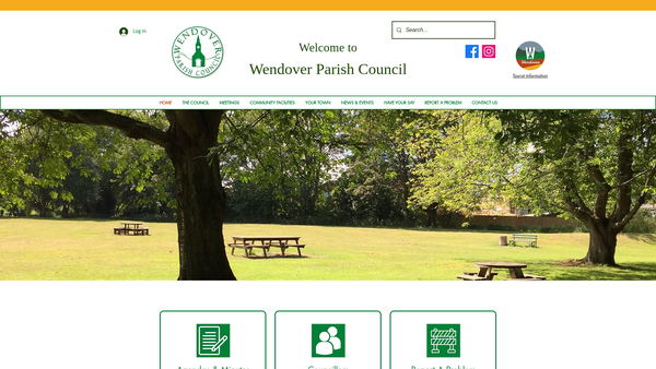 Screenshot of the Witchell Meadow website