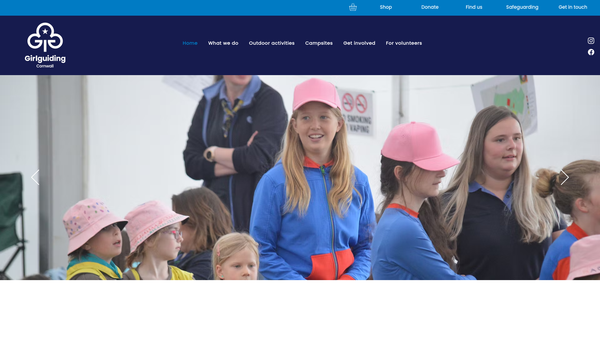 Screenshot of the Cornwall Guide Association website