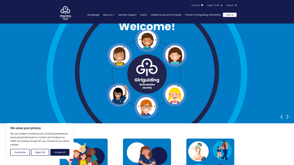 Screenshot of the Abingdon Division Guides website