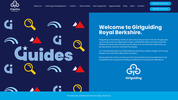 Screenshot of the Berkshire Guide Association website