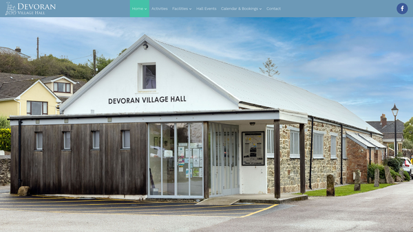 Screenshot of the The Devoran Village Institute website
