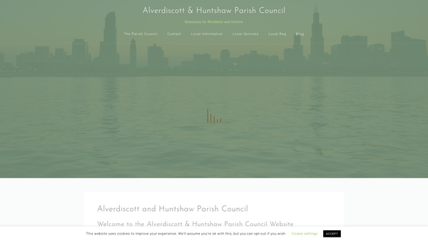 Screenshot of the Alverdiscott Community Hall website