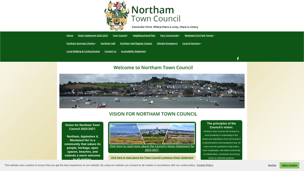 Screenshot of the Mrs W C C Anderson's Bequest For A Recreation Ground website