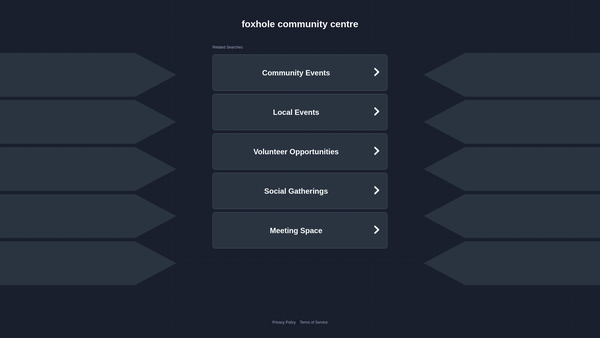 Screenshot of the Foxhole Community Association website