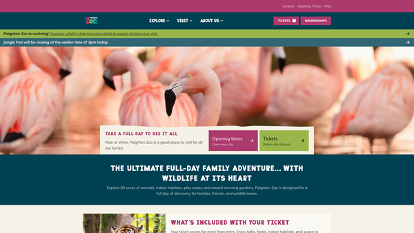 Screenshot of the South West Environmental Parks Limited website