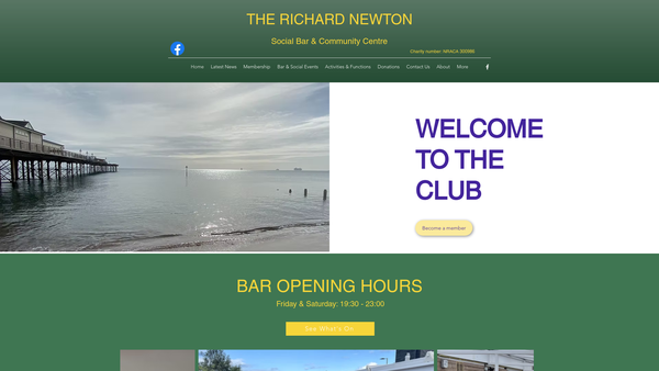 Screenshot of the The New Road Area Community Association website