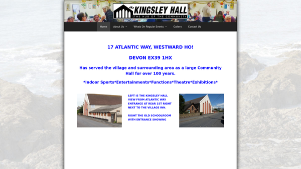 Screenshot of the Westward Ho Community Association website