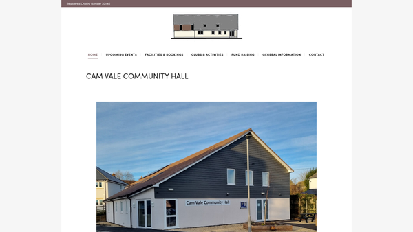 Screenshot of the Longburton Village Hall website