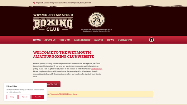 Screenshot of the Foundation For Recreation website