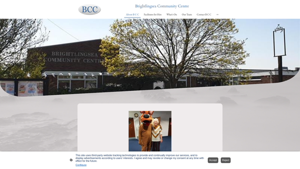 Screenshot of the Brightlingsea Community Association website