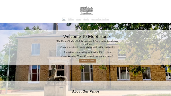 Screenshot of the Mark Hall And Netteswell Community Centre website
