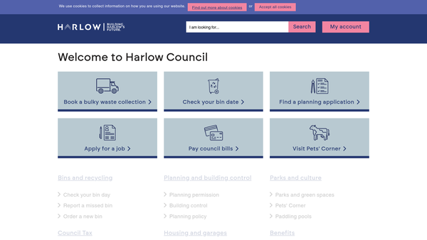Screenshot of the Recreation Ground website