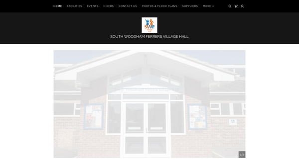 Screenshot of the Charity Known As South Woodham Ferrers Village Hall website