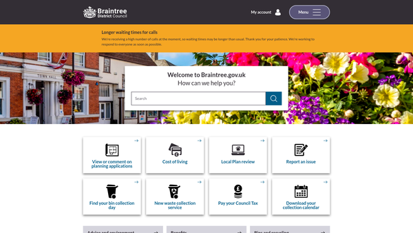 Screenshot of the The Francis Henry Crittall Memorial Gardens website